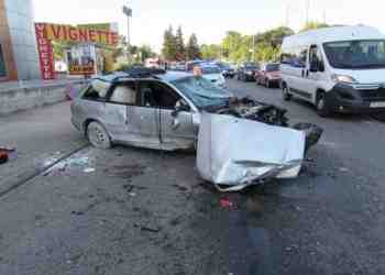 Катастрофа след технически проблем предизвика тапа към Дунав мост /ВИДЕО/