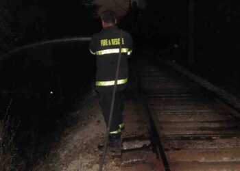 Влак от Русе престоя над 3 часа в нивите, пет пожарни гасиха около релсите /ВИДЕО/
