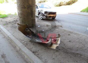 Автомобил се блъсна във фаталната колона под моста за „Чародейка“ /ВИДЕО/