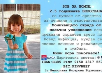 Зов за помощ: 2-годишната Бела от Русе се бори за живота си /ВИДЕО/.