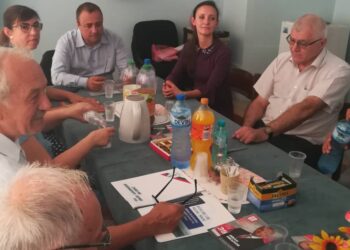 Водачът на листата на БСП Иван Иванов се срещна с членове на Съюза на пенсионерите