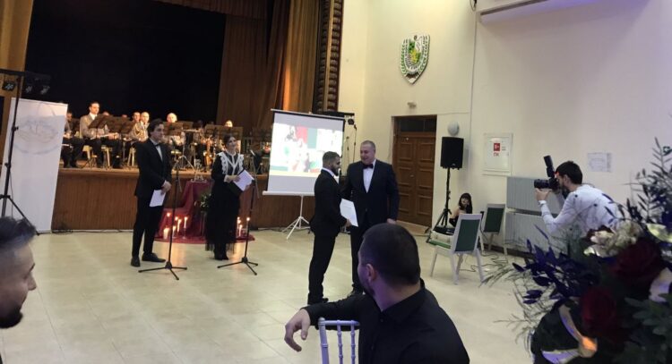 Награждане на европейския шампион Ангел Русев.