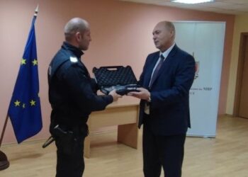 20 нови бойни полуавтоматични пистолета „Валтер“ получиха полицаите от МВР-Русе