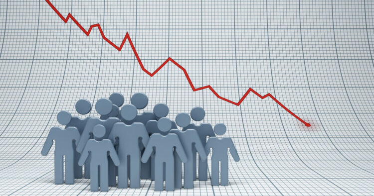 negative trend