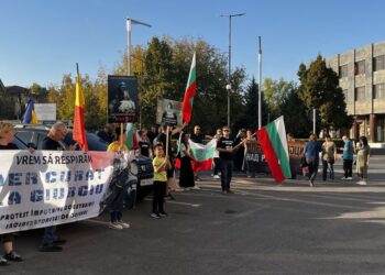 Русенци протестираха в Гюргево срещу изграждането на инсинератора
