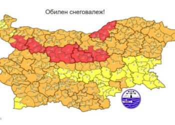 В Русенска област: Червен код за опасно време в събота, над 30 см сняг в 6 области
