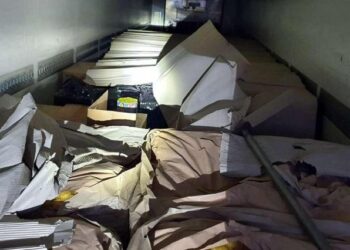 Камион с ябълки на Дунав мост се оказал пълен с пиротехника