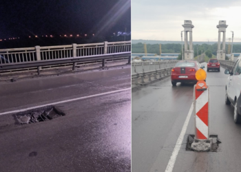 7 автомобила са пострадали от отворила се дупка на Дунав мост при Русе