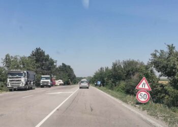 Ремонт по пътя Русе-Разград затруднява временно движението /ВИДЕО/