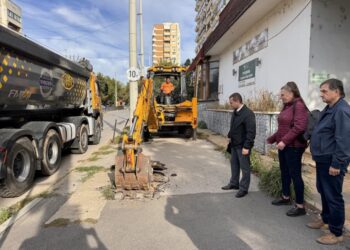 Започна ремонтът на улиците „Плиска“, „Доростол“ и „Тулча“ в Русе