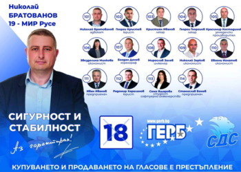 Николай Братованов, водач на листата на ГЕРБ-СДС за Русе: Ще оправдаем Вашето доверие!