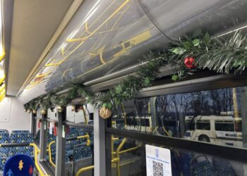 Коледно настроение превзе автобусите и тролейбусите в Русе