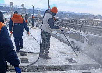 Спряха временно ремонта на Дунав мост заради лошото време