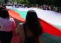 СУ „Васил Левски“ развява най-дългия трибагреник в България на 3 март