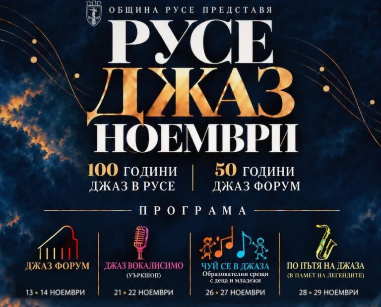 Русе празнува 100 години джаз в града и 50 години Джаз форум /ПРОГРАМА/
